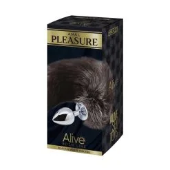 Alive Plug Anal Queue De Renard S Black & White Fox Tail -SexToys Soldes Boutique alive fox tail plug anal queue de renard black white 2