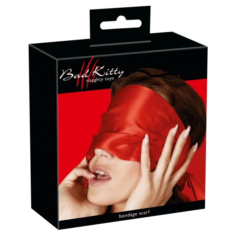 Bad Kitty Bandeau De Bondage En Satin Rouge 2 Bad Kitty Bandeau De Bondage En Satin Rouge – Image 2