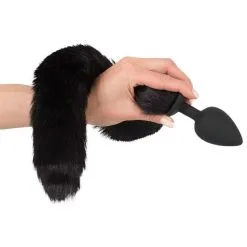 Bad Kitty Kit Plug Anal Queue Féline Noire & Serre Tête Chat -SexToys Soldes Boutique bad kitty pet play plug and ears 4
