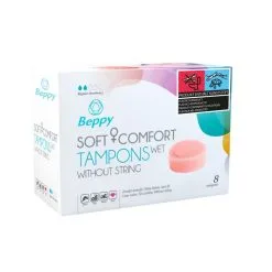 Beppy Soft Comfort Tampons Wet Boîte De 8