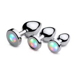 Booty Sparks Plug Anal Métal Lumineux Light Up Large -SexToys Soldes Boutique booty sparks light up large anal plug 4