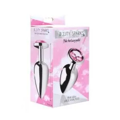 Booty Sparks Plug Anal Bijou Cristal Rose L -SexToys Soldes Boutique booty sparks plug anal bijou cristal rose l 3