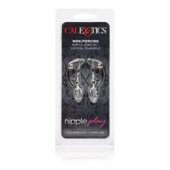 CalExotics Pinces à Tétons Bijoux Crystal Teardrop -SexToys Soldes Boutique calexotics nipple play crystal teardrop 2