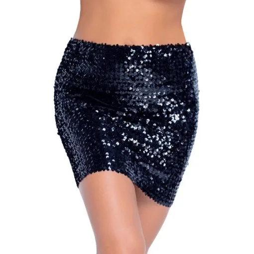 Cottelli Collection Jupe Courte Sequins Noire 5 Cottelli Collection Jupe Courte Sequins Noire -SexToys Soldes Boutique cottelli collection jupe sequins noire
