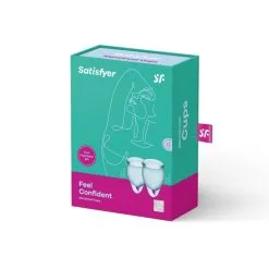Coupes Menstruelles Satisfyer Feel Confident Bleu Clair 5 Coupes Menstruelles Satisfyer Feel Confident Bleu Clair -SexToys Soldes Boutique coupe menstruelle satisfyer feel confident bleu clair 2