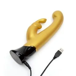 Fifty Shades Of Grey Vibromasseur Rabbit Greedy Girl Édition Spéciale Gold -SexToys Soldes Boutique fifty shades of grey greedy girl 10 anniversary gold rabbit 3