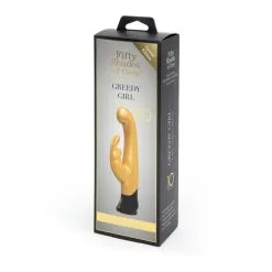 Fifty Shades Of Grey Vibromasseur Rabbit Greedy Girl Édition Spéciale Gold -SexToys Soldes Boutique fifty shades of grey greedy girl 10 anniversary gold rabbit 4