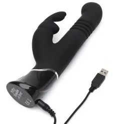 Fifty Shades Of Grey Vibromasseur Rabbit Va-et-Vient Greedy Girl -SexToys Soldes Boutique fifty shades of grey greedy girl thrusting g spot rabbit vibrator 5