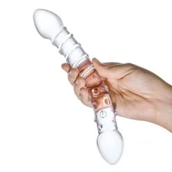 Gläs Gode En Verre Double Trouble -SexToys Soldes Boutique glas double trouble glass dildo 2