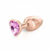 Hidden Eden Plug Anal Bijou S Aluminium Cœur Gloria Rose