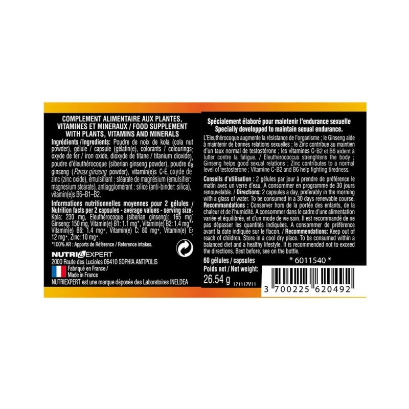 Ineldea NutriExpert Gélules Aphrodisiaques Érection Sex Control For Men X60 2 Ineldea NutriExpert Gélules Aphrodisiaques Érection Sex Control For Men X60 – Image 2