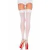 LEG AVENUE Bas Couture 1101 Nuna Dentelle Blanche