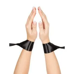 Lovehoney Menottes Ruban Bondage Satin Oh! Noir -SexToys Soldes Boutique lovehoney oh menottes ruban bondage satin noir 3