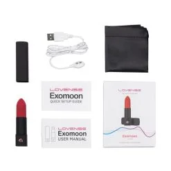 Lovense Vibromasseur Rouge à Lèvres Connecté Exomoon -SexToys Soldes Boutique lovense exomoon mini vibromasseur connecte 4