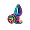 Nsnovelties Bijou Anal M Multicolore Rainbow Rear Assets