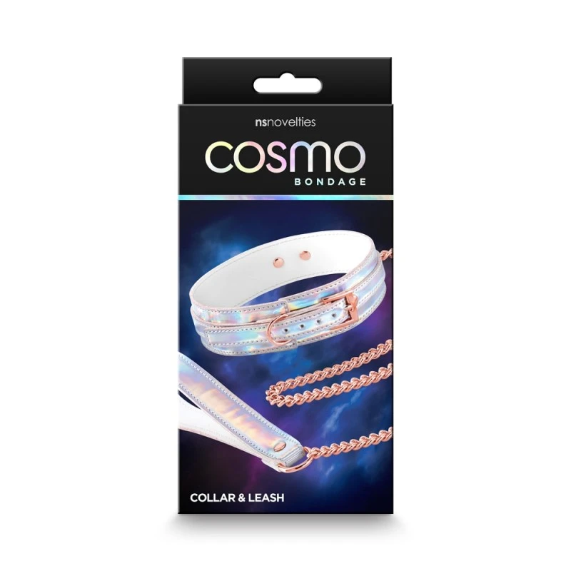 Nsnovelties Collier & Laisse Cosmo Bondage Holographique 2 Nsnovelties Collier & Laisse Cosmo Bondage Holographique – Image 2