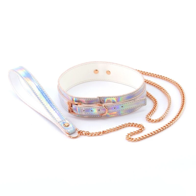 Nsnovelties Collier & Laisse Cosmo Bondage Holographique 1 Nsnovelties Collier & Laisse Cosmo Bondage Holographique