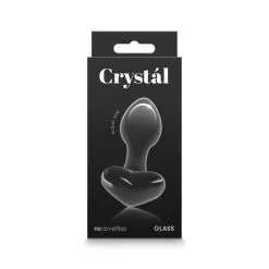Nsnovelties Plug Anal En Verre Crystal Heart Noir -SexToys Soldes Boutique nsnovelties crystal heart plug anal en verre noir 3