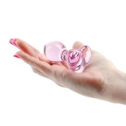 Nsnovelties Plug Anal En Verre Crystal Heart Rose -SexToys Soldes Boutique nsnovelties crystal heart plug anal en verre rose 2