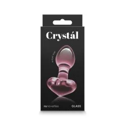 Nsnovelties Plug Anal En Verre Crystal Heart Rose -SexToys Soldes Boutique nsnovelties crystal heart plug anal en verre rose 3