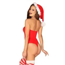 Obsessive Body Kissmas Mère Noël 3 Pièces Rouge -SexToys Soldes Boutique obsessive body kissmas mere noel 3 pieces rouge 2