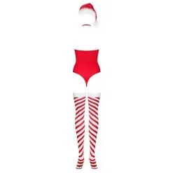 Obsessive Body Kissmas Mère Noël 3 Pièces Rouge -SexToys Soldes Boutique obsessive body kissmas mere noel 3 pieces rouge 3