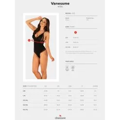 Obsessive Body Vanessme Dentelle Florale Noire GT -SexToys Soldes Boutique obsessive body vanessme dentelle noire gt 4