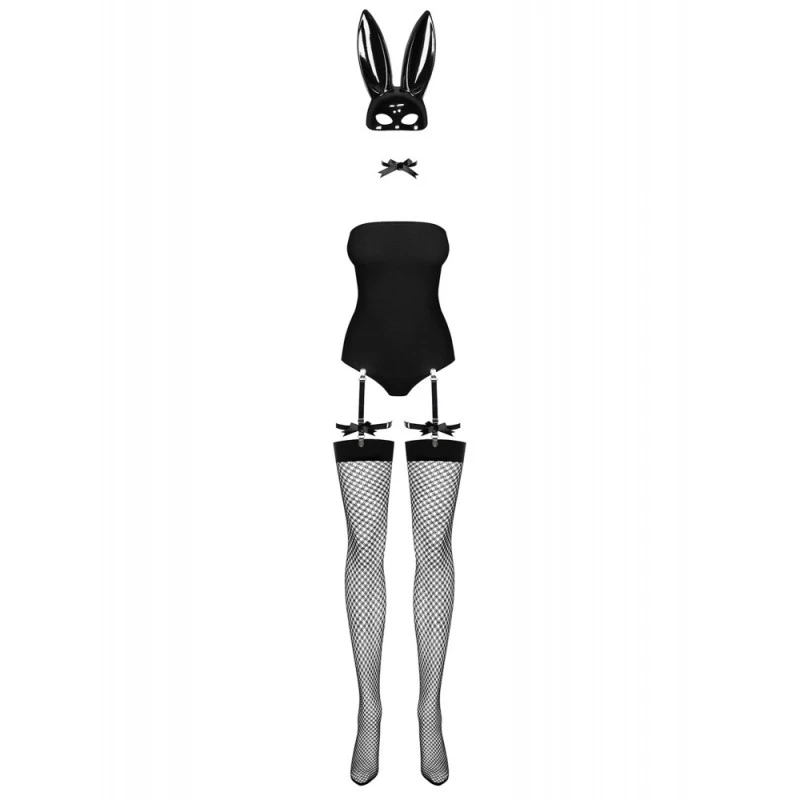 Obsessive Costume Bunny 4 Pièces Noir 2 Obsessive Costume Bunny 4 Pièces Noir – Image 2