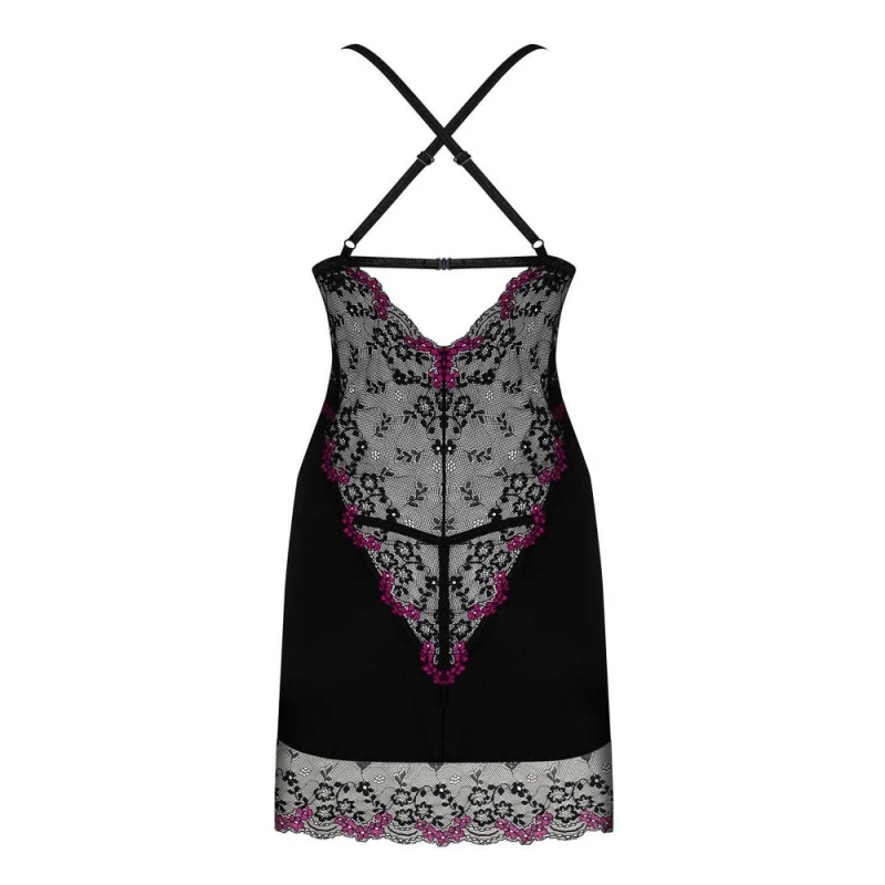 Obsessive Nuisette Vanessme Dentelle Florale Noire GT 4 Obsessive Nuisette Vanessme Dentelle Florale Noire GT – Image 4