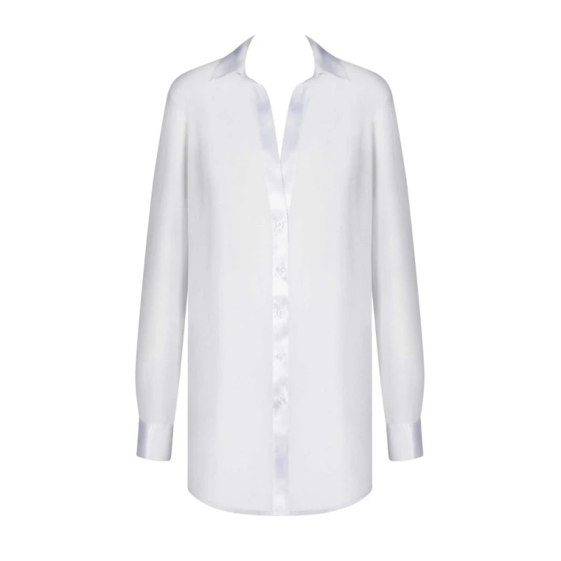 Obsessive Chemise Stellya Maille Blanche 2 Obsessive Chemise Stellya Maille Blanche – Image 2