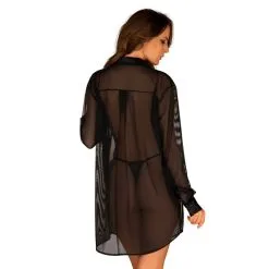 Obsessive Chemise Stellya Maille Noire 7 Obsessive Chemise Stellya Maille Noire -SexToys Soldes Boutique obsessive stellya chemise transparente maille noire 2