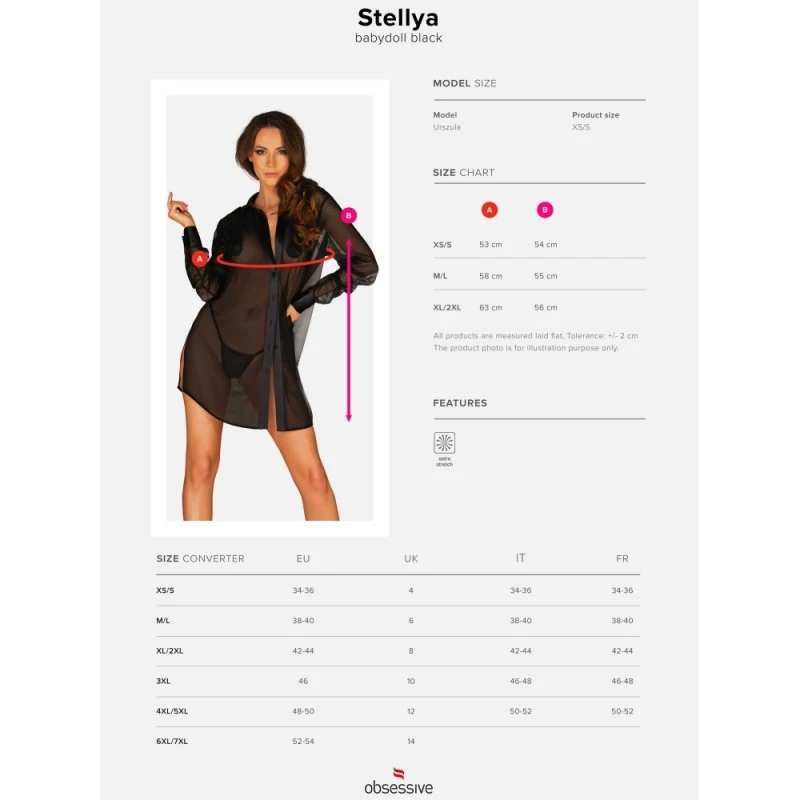 Obsessive Chemise Stellya Maille Noire 5 Obsessive Chemise Stellya Maille Noire – Image 5