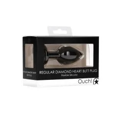 Ouch! Plug Anal Regular Diamond Heart -SexToys Soldes Boutique ouch diamond heart butt plug regular 5