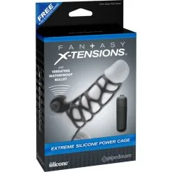 Pipedream Manchon Vibrant Extreme Silicone Power Cage -SexToys Soldes Boutique pipedream fantasy x tensions extreme silicone power cage 2