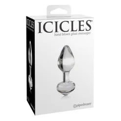 Pipedream Plug Anal Transparent En Verre Icicles N°44 -SexToys Soldes Boutique pipedream icicles no 44 2