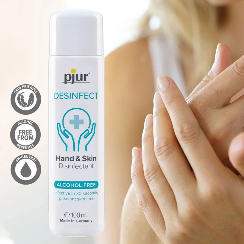 Pjur Gel Désinfectant Mains & Peau Sans Alcool Desinfect 100 Ml 2 Pjur Gel Désinfectant Mains & Peau Sans Alcool Desinfect 100 Ml – Image 2