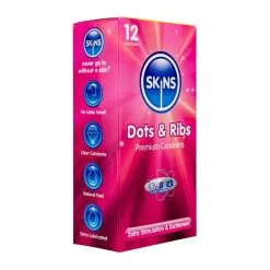 Préservatifs Skins Perlés Et Nervurés Boîte De 12