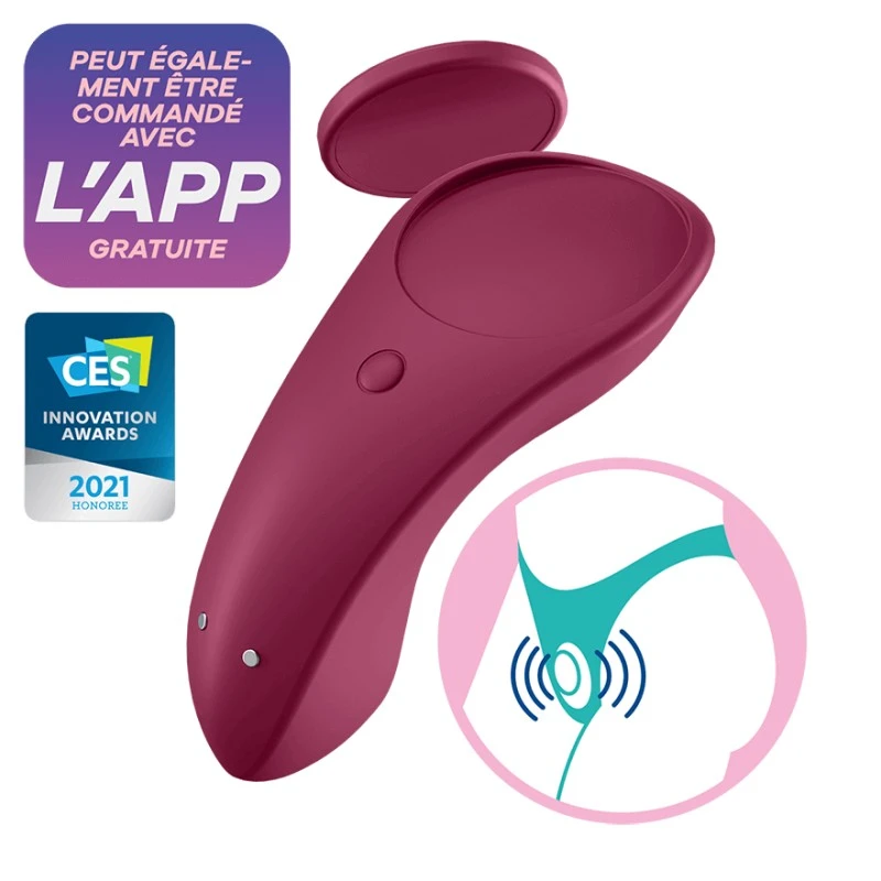 Culotte Vibrante Connectée Satisfyer Sexy Secret 1 Culotte Vibrante Connectée Satisfyer Sexy Secret