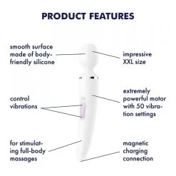 Vibromasseur Wand Satisfyer Wand-er Women Blanc -SexToys Soldes Boutique satisfyer wand er women blanc 4