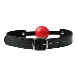 Sex & Mischief Baillon Boule Rouge Ferme -SexToys Soldes Boutique sex mischief solid red ball gag 2