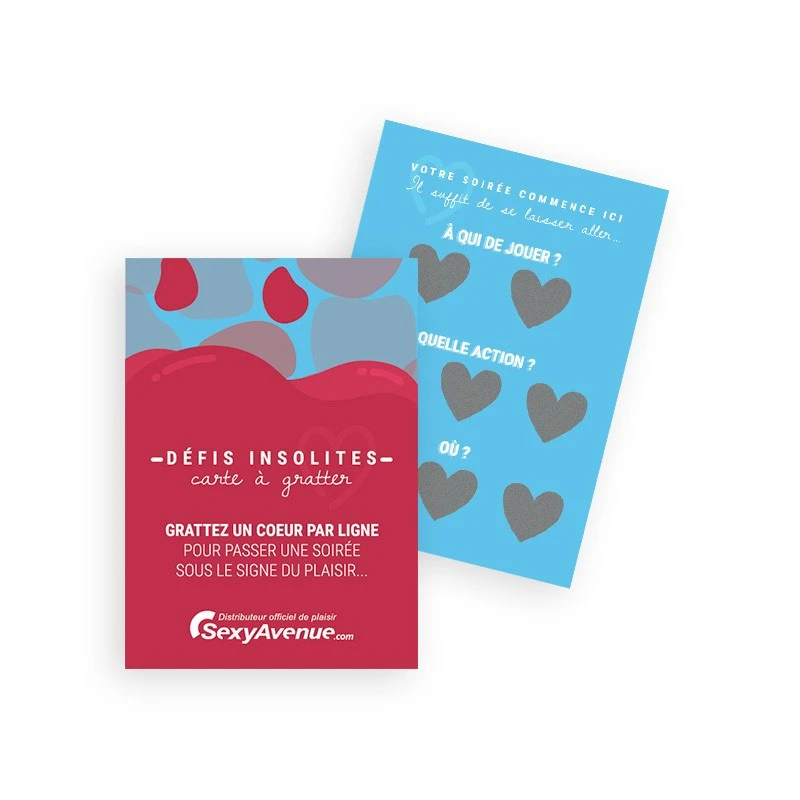 SexyAvenue Carte à Gratter Défis Insolites 1 SexyAvenue Carte à Gratter Défis Insolites
