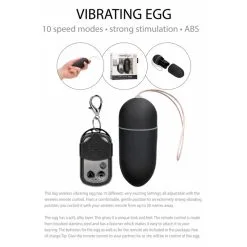 Shots Toys Oeuf Vibrant Télécommandé Vibrating Egg Large Noir -SexToys Soldes Boutique shots toys vibrating egg large noir 4