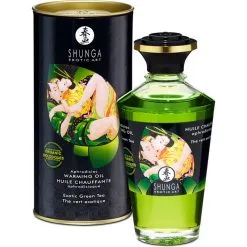Shunga Huile Chauffante Aphrodisiaque Bio Thé Vert Exotique