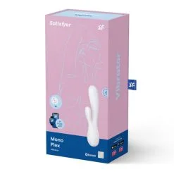 Mono Flex Blanc Satisfyer Vibromasseur Rabbit Connecté -SexToys Soldes Boutique vibromasseur rabbit satisfyer mono flex blanc 4