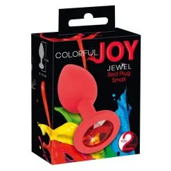 You 2 Toys Plug Anal Bijou Rouge Small ColorfulJOY -SexToys Soldes Boutique you2toys colorfuljoy plug anal bijou rouge s 4