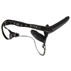 You 2 Toys Double Gode Ceinture Black Silicone -SexToys Soldes Boutique you2toys double strap on black silicone 2